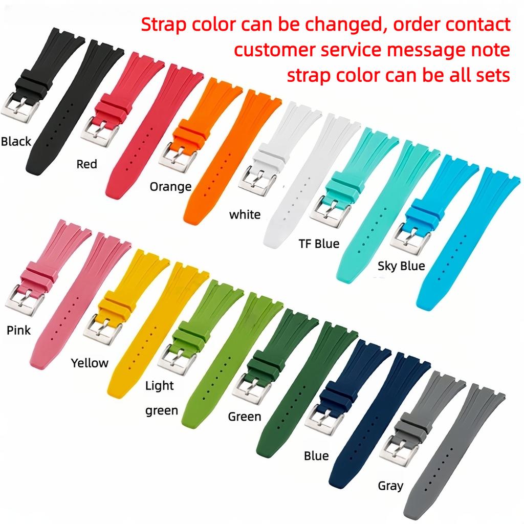 GMA-S2100 Mod-Kit für Casio G-SHOCK GMA S2100 Damen Edelstahl Metallgehäuse Gummi-Uhrenarmband Modifizierte Uhrenarmband-Zubehörteile