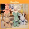 Rabbit Plush Toy Pillow With Soft Pp Cotton For Gift Giving And Home Decor
