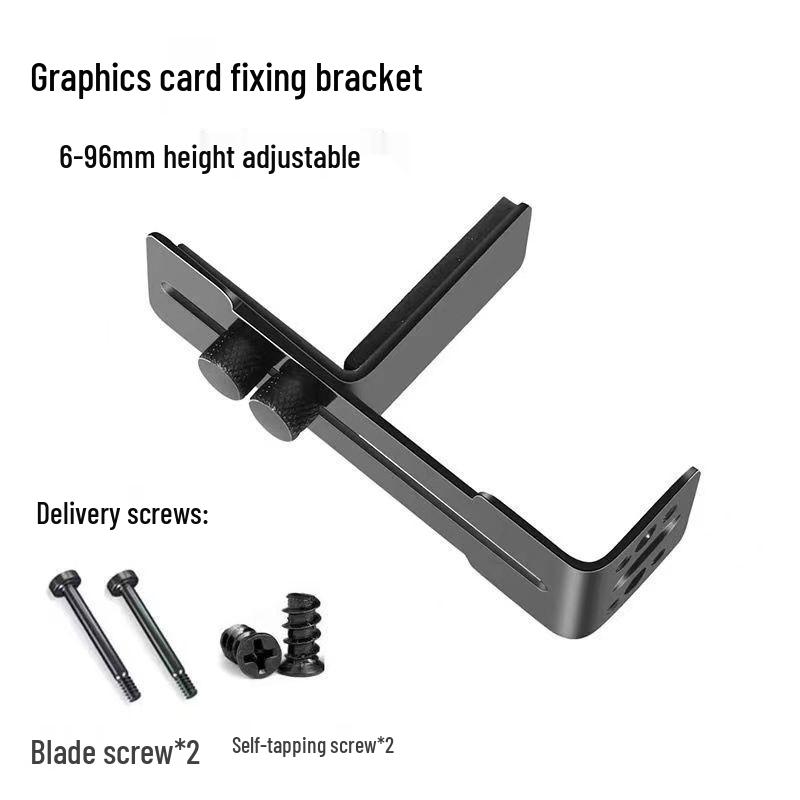 Bingman GP-Z ARGB Magnetic Graphics Card Holder - Aluminum Vertical Mount Support for Desktop Cases