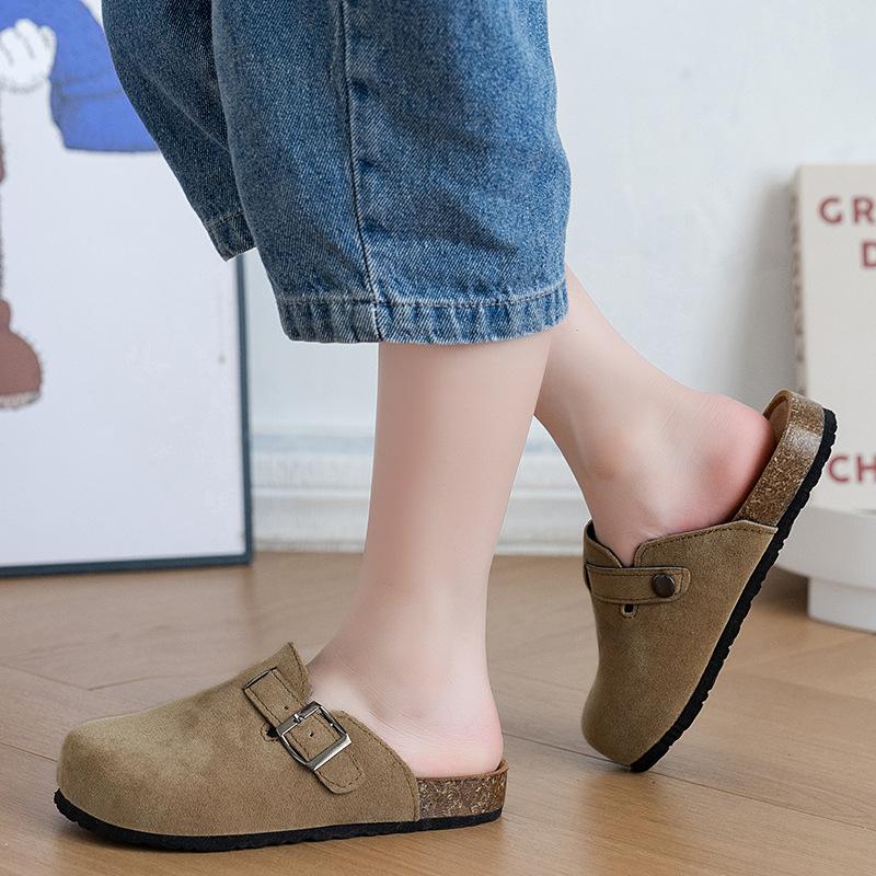 Kinderschuhe Frühling und Herbst Jungenschuhe Retro Mädchen Freizeitschuhe Kinder Zehengeschlossene Hausschuhe