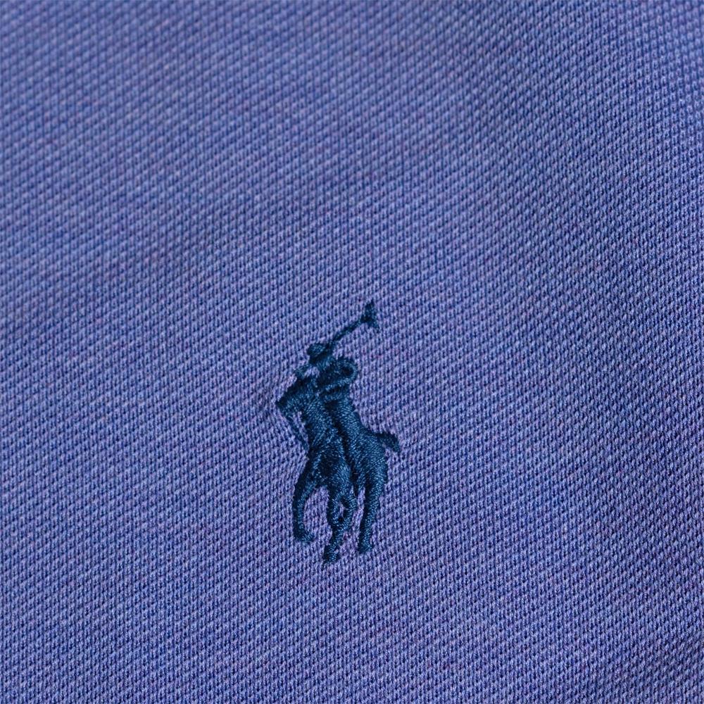 Polo Ralph Lauren Ss24 Embroidered Pony Logo Long Sleeve Polo Shirt Men tops Purple 710784325-003