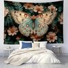Butterfly Flower Design Digital printing polyester wall tapestry suitable for use in living rooms bedrooms offices bars party