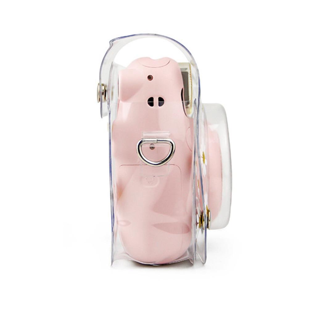 Transparent Daisy Case for Instax Mini 11 9 8 PVC Camera Bag Protective Cover
