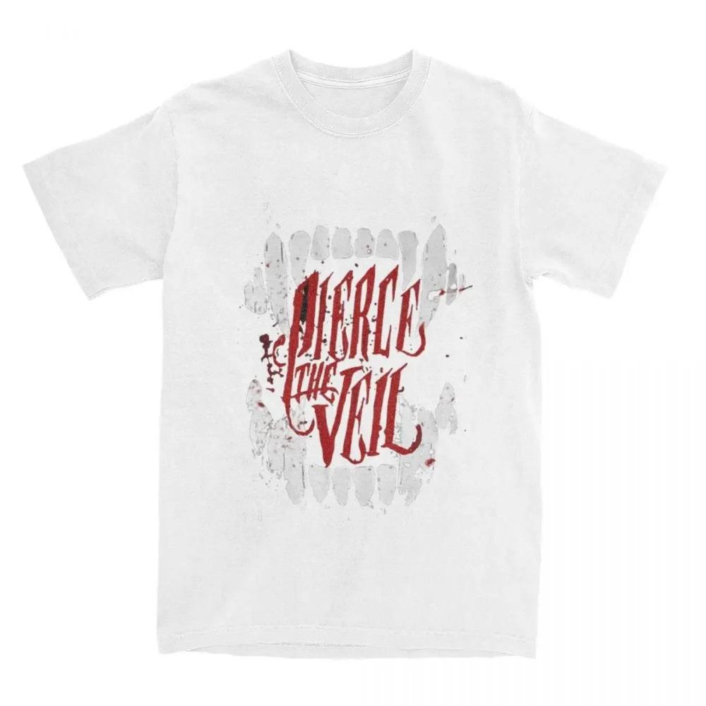 Trička kapely Pierce The Veil Streetwear Všestranné Grafické s krátkým rukávem Pánské Dámské Stylové Harajuku Vintage Unisex Topy