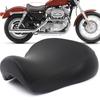Motorcycle Black Front Driver Rider Solo Seat For Harley Sportster Iron XL 883 1200 Forty Eight Seventy Two Roadster 1983-2003