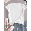 European Size Plus Size, Women's "Cafecito Social Club" Coffee & Cake Print T-Shirt - Casual Round Neck, Short Sleeve, Stretchy Polyester Blend