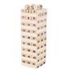 54Pcs Wooden Tower Toy Set Stacker Board Building Blocks Educational Kids Gifts