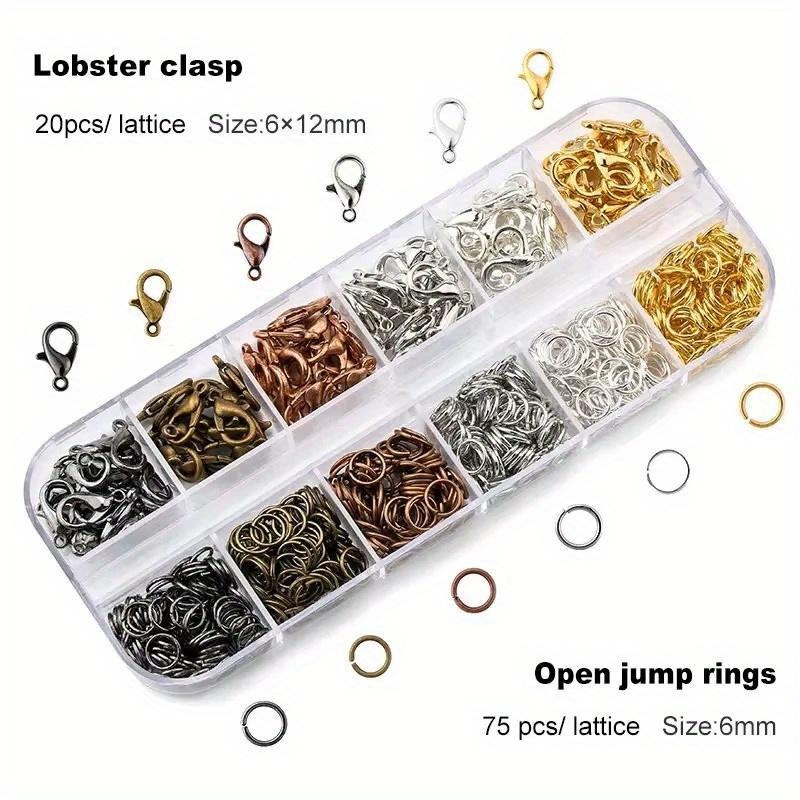 1 Box Lobster Clasp Open Jump Rings for Jewelry Making Bracelets Necklaces Hooks Chain Closure DIY Accessories