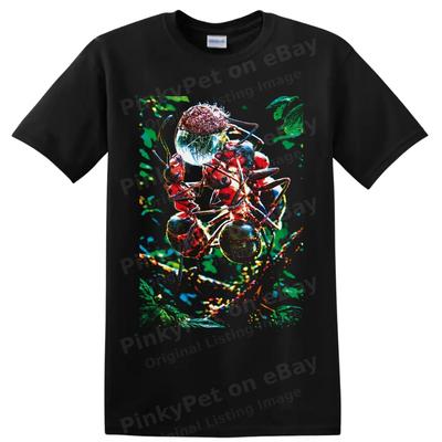 Ant Insect T Shirt W/ Colorful Macro Forest Art Nature Lover Graphic Tee Gift