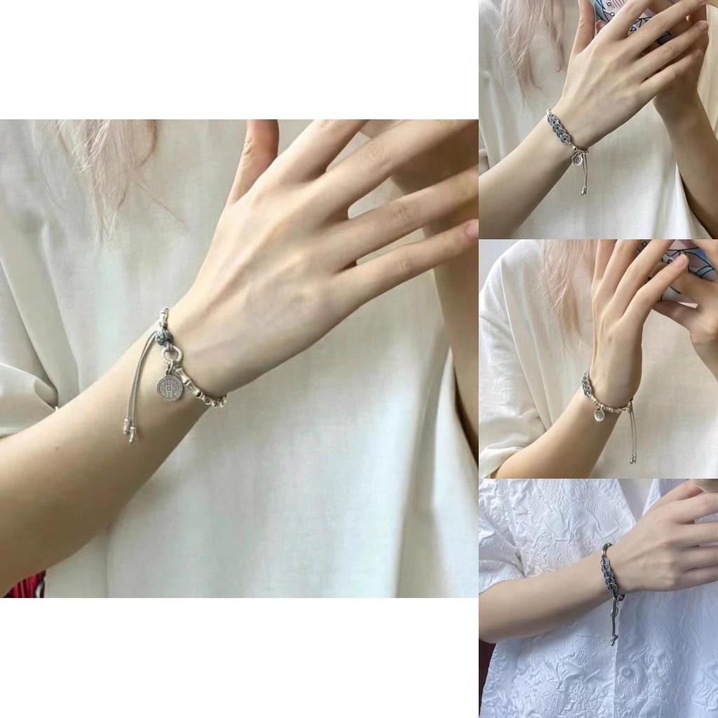 Ethnic Five Boho Emperors Coin Handwoven Alloy Geometric Shape Bracelet