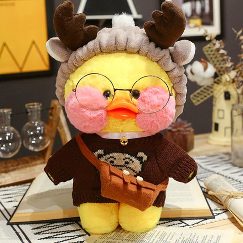 30cm Cute Yellow Lalafanfan Duck Plush Toys Kawaii Soft Stuffed Animal Doll Birthday Christmas Creative Gifts For Girl Children