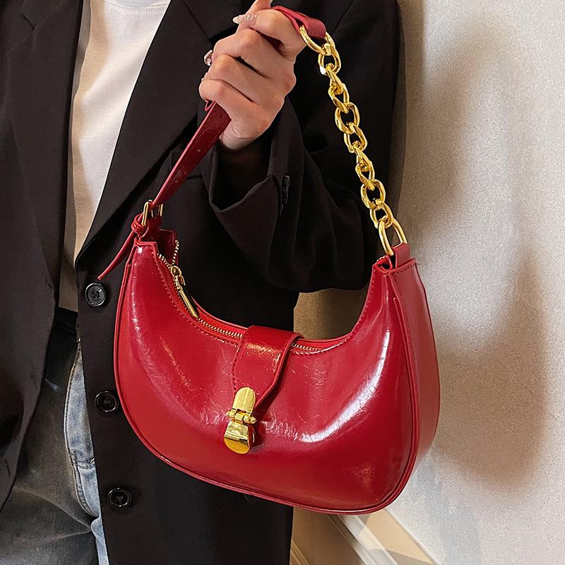 Wholesale Niche Simple Temperament Underarm Dumpling Bag Versatile High Sense Fashion Commuter Style Messenger Bag Women