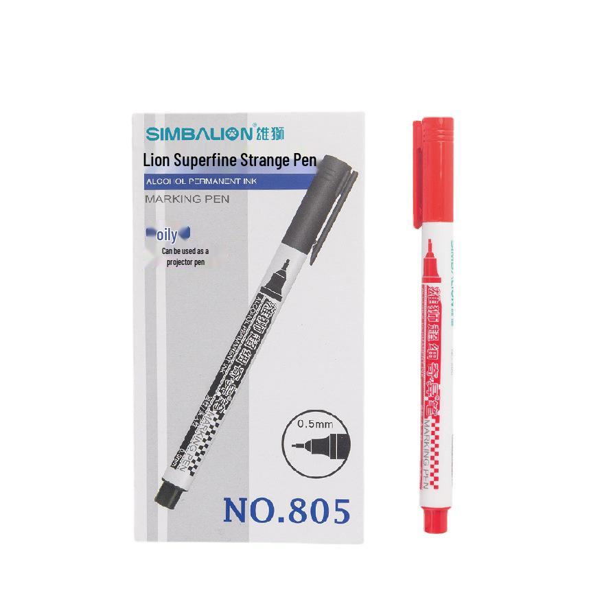 Eco-Friendly Taiwan Xiongshi 805 Fine Liner Pen, 0.5mm Oil-Based for Art and Notes