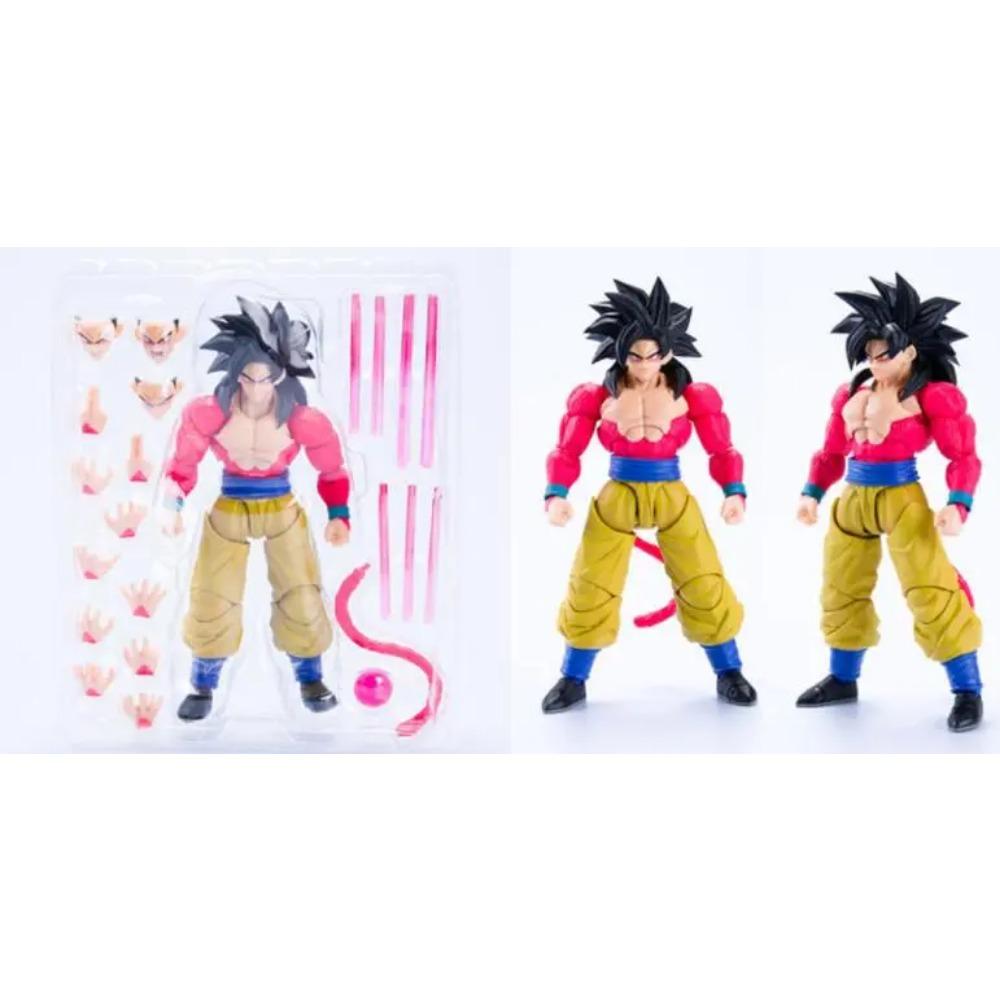 SHF Dragon Ball GT Super Saiyan 4 Son Goku  Articulated PVC Action Figure Collectible Toys 16cm