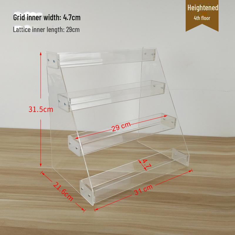 Acrylic Multi-Layer Display Stand for Desktop Storage: Phone Cases, CDs, Masks