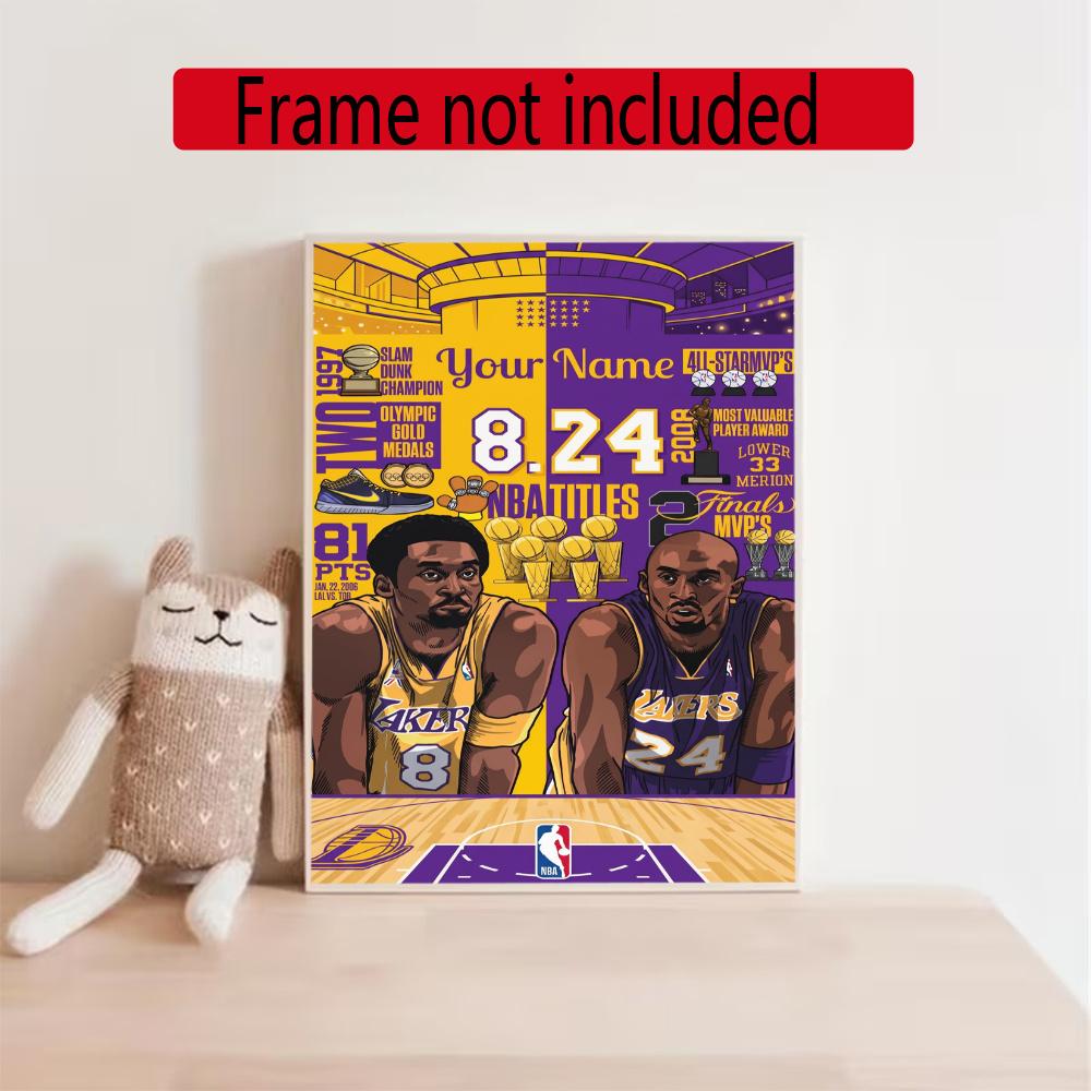 Kobe Personalized Name Diamond Paintings Mosaic Wall Round Diamond Art Painting Kits Embroidery Crystal Accessories Frameless