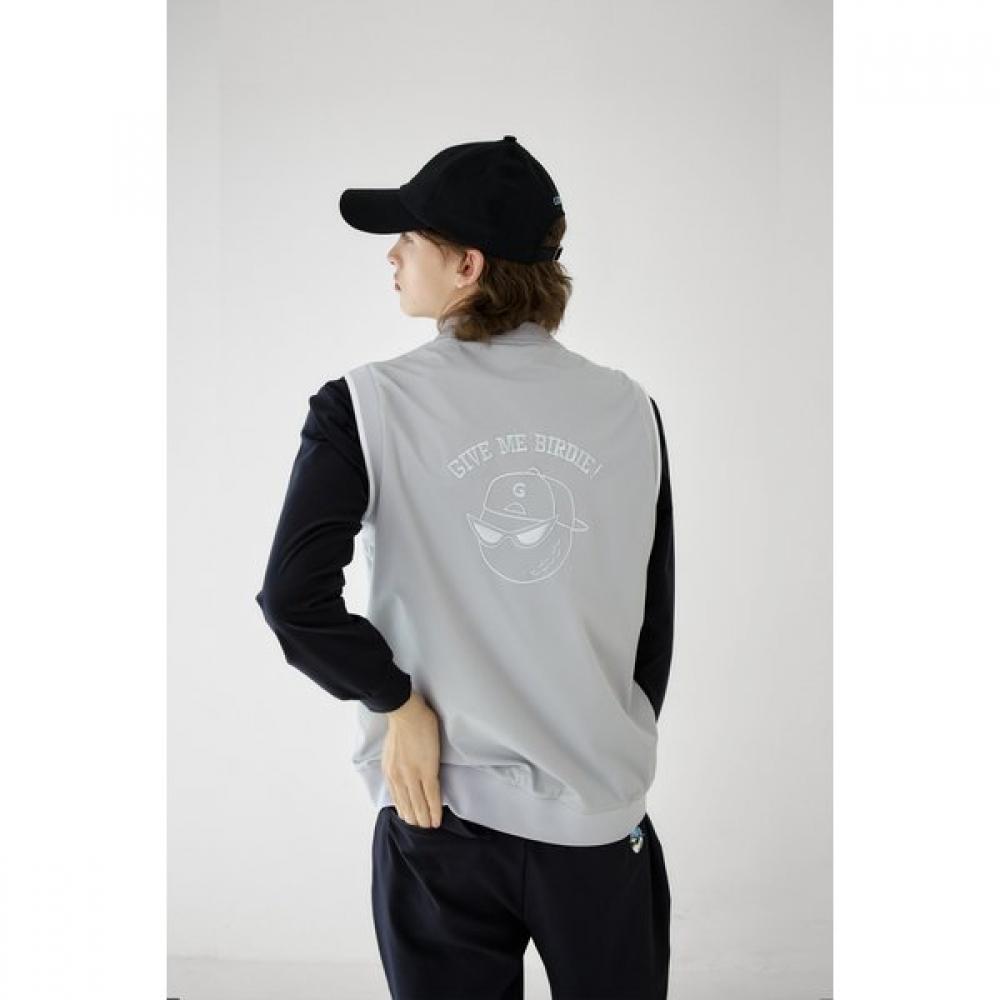 Goxo V Neck woVen Vest Gray giVe Me Buddy L(100)