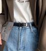 Hong Kong Retro Leather Belt for Women 2025: Genuine Leather, High-End, Versatile for Jeans, Stylish Waist Accessory