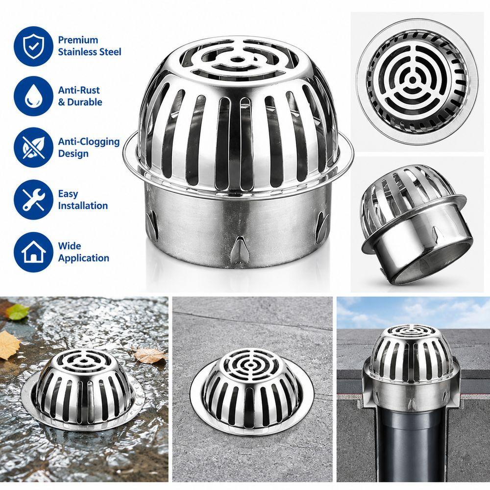 Anti-Clog Drain Cover Convex Floor Drain Filter New Drainage Strainer Balcony