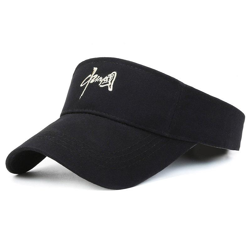 

Cap Summer Breathable Adjustable Visor Caps Sun Protection Hat Fashion Gift чорний