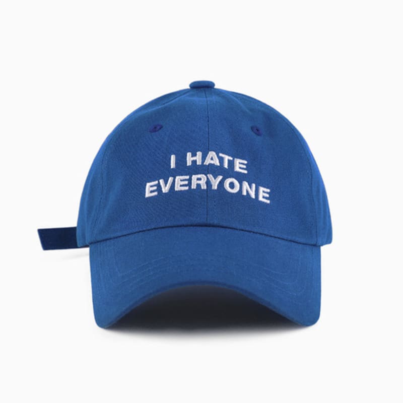 

HolidayVisitor Я ненавижу всех бейсболка - синяя Blue