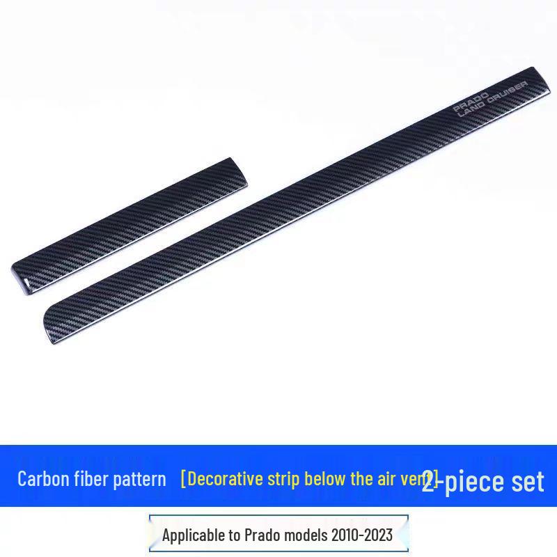 Front Air Vent Trim for Toyota Prado 10-23: Domineering Center Console Decor