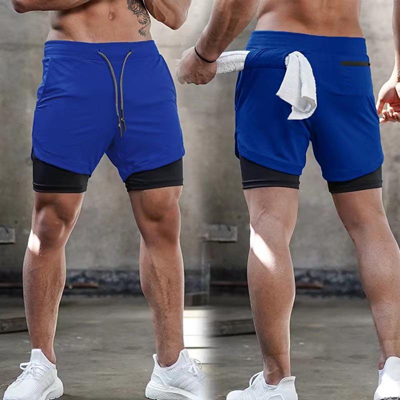Trendy Plus Size Men's Quick-Dry Outdoor Fitness Shorts - Summer Sports Shorts for Adults