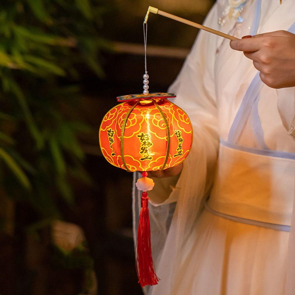 Ancient New Year Persimmon Lantern Handmade Chinese Lantern Luminous Lantern  Mid-Autumn Festival