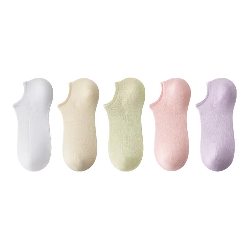 Matsuyama Cotton Shop Antibacterial Breathable Mesh No-Show Socks Women