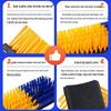 Dual-Sided Livestock Body Brush for Cattle and Horses - Hard Bristle for Scratching and Massaging