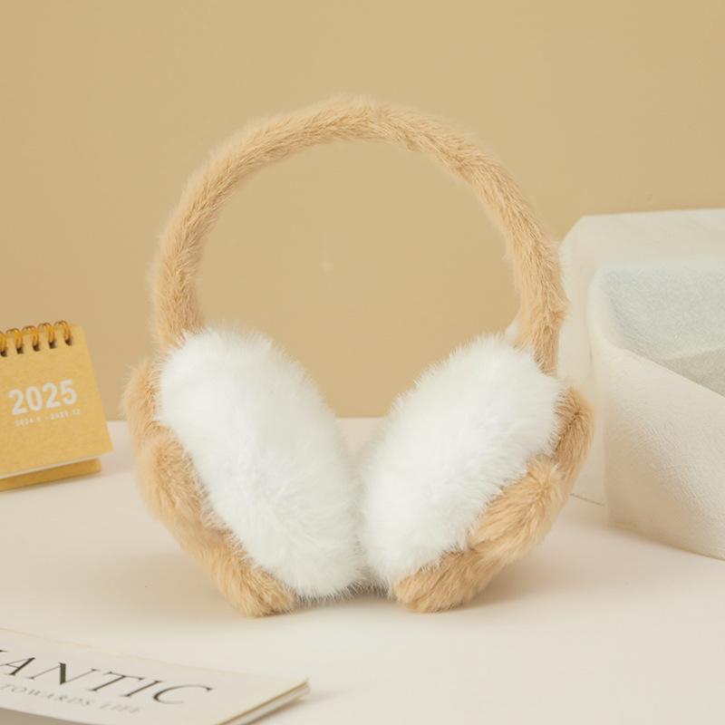 Smiley Star Earmuffs, Plush Winter Ear Warmers with Cute Face, Soft Thickened Ear Muffs for Students Cycling Outdoor