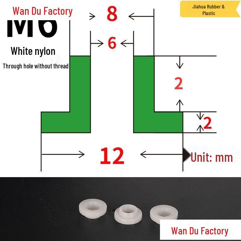 T-Shaped Nylon Insulating Bushing Spacer for M3-M35 Threads