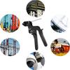 Stainless Steel Cable Tie Tensioner Gun Metal Self-Locking Strapping Tightening Plier Tool
