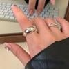 2022 Chic Womens Copper Ring Open Adjustable Geometric Design For Trendy Lovers Fashion