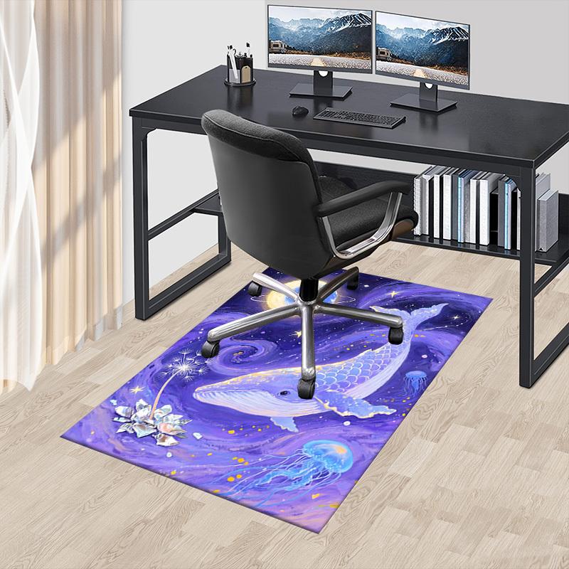 1PC Whale Dream Carpet Ultra Soft, Thick & Absorbent, Non Slip Machine Washable Mat for Entryway