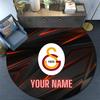 Custom Name Galatasaray Round Area Rug,Carpet Rug for Living Room Bedroom Sofa Playroom Decor,Non-slip Floor Mat