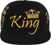 King Hats Matching Couples Baseball Cap Adjustable Valentine' S Day Snapback Baseball Hats for Women Men