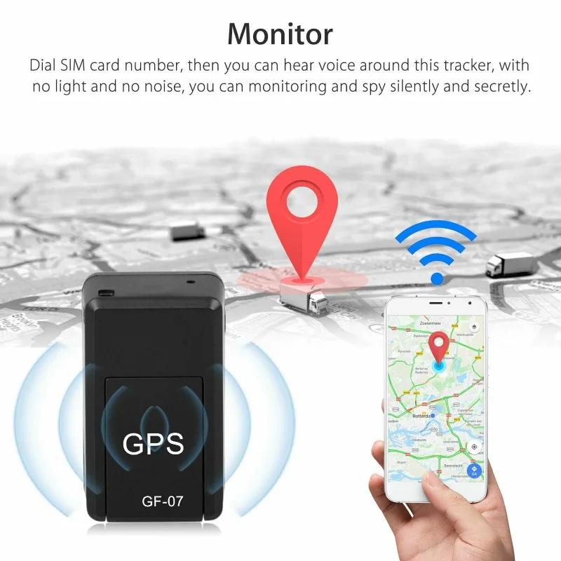 1/2/3 Stück Auto Mini GPS Tracker Diebstahlschutz Locator Echtzeitverfolgung SIM Positionierer Magnetische Halterung Diebstahlschutz Tracker GF-07