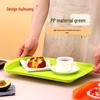 Polygonal Plastic Fast Food Tray
