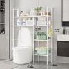 2/3 Tier Bathroom Storage Cabinet - Space-Saving, Over-The-Toilet Storage Shelf, Easy to Assemble, Suitable for Bathroom Essentials with Rust-Proof