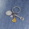 Creative Wrench Spatula Mom Dad Love Heart Key Chain Father/Mother's Day Gift