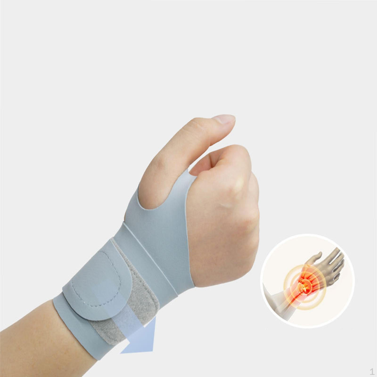 

Фиксатор запястья, регулируемый, дышащий, для правой/левой руки, поддержка ремня, тренажерный зал, фитнес серый