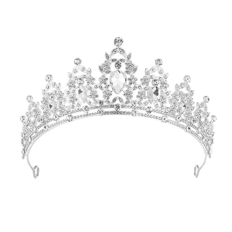 

European style Wedding Bride s Crown Grand and Luxurious Stage Performance Princess and Queen s Crown Hair Crown