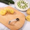 Feliator Manual Spiral pentru Legume Castravete Morcov Cartof Cuțit Spiral pentru Legume Accesorii de Bucătărie Portabile din Oțel Inoxidabil