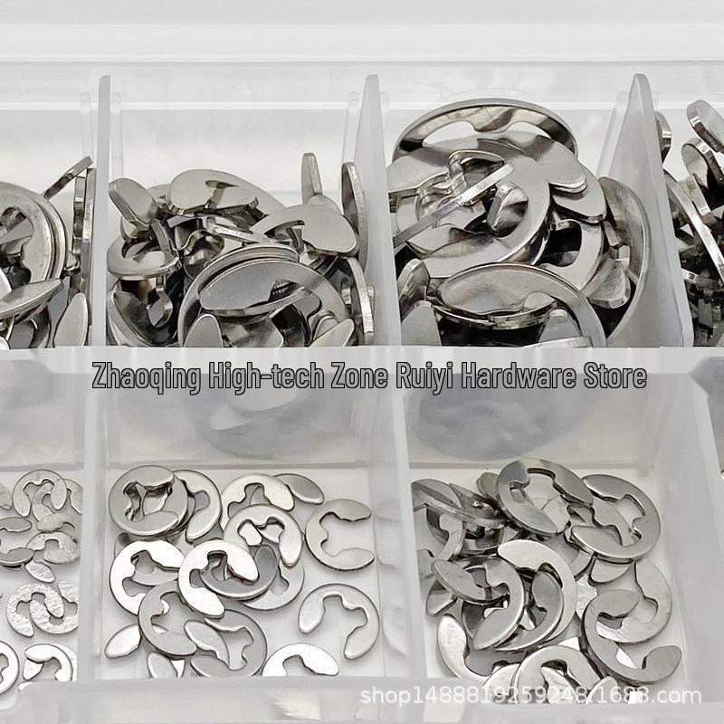 120/200-Piece Stainless Steel 304 E-Clips & Snap Rings Set (M1.5-M10)
