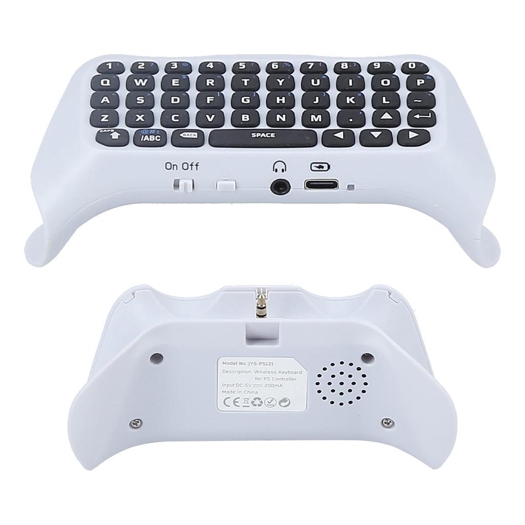 Walfront External Keyboard for PS5 Mini Keyboard with Speakers for PlayStation 5 Controller Controller,