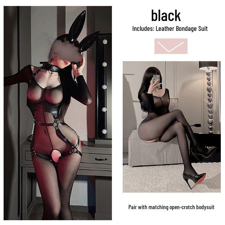 Wood Aoi's Lingerie Leather Bondage Temptation Restraint Role Play Uniform