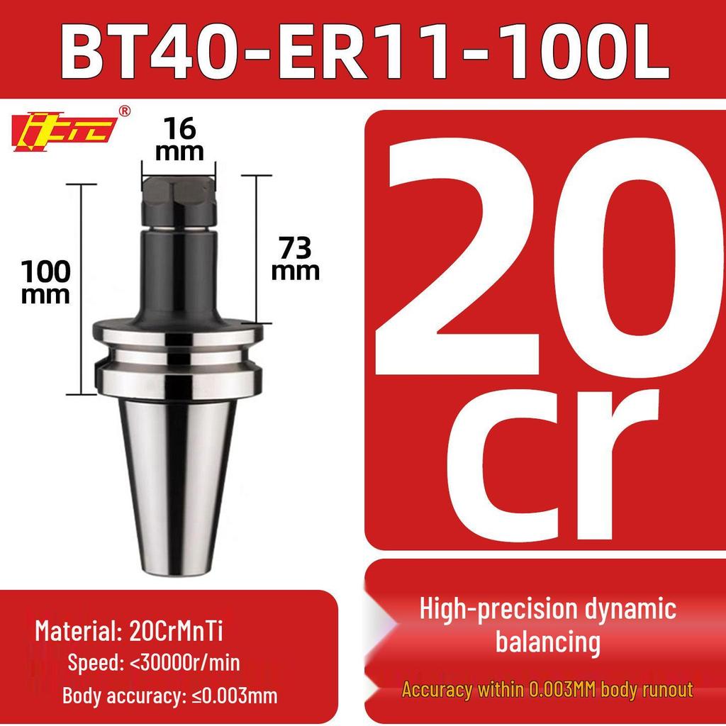 High Precision ER25/32 CNC Tool Holder, BT40/BT30/BT50, Dynamic Balancing for CNC Machining Centers