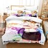 Kawaii Steins Gate Bedding Set Single Twin Full Queen King Size Bed Set Aldult Kid Bedroom 3D Anime Bed Sheet Set