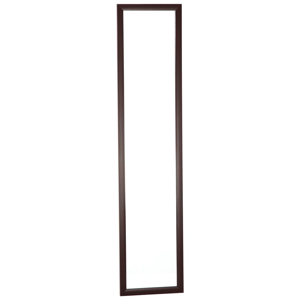 Fujiboeki Mirror Width 27 x Height 120cm Brown Woodgrain Shatterproof Slim 10524 Full-length Wall-mounted